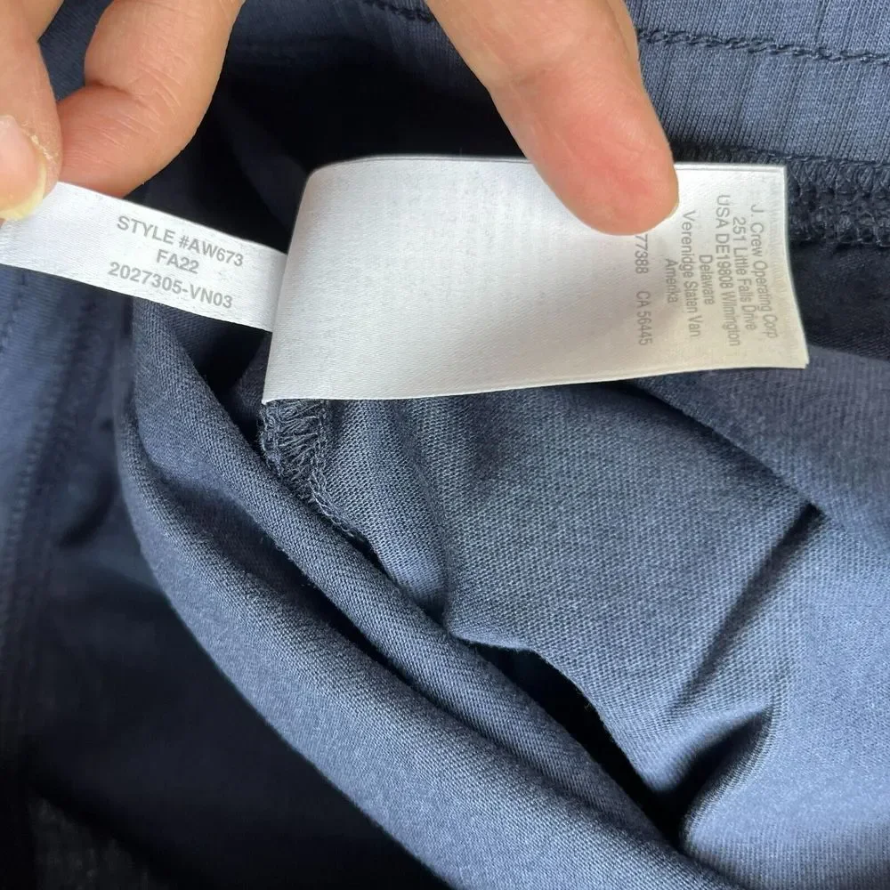 NEW J. Crew Shorts Mens‎ Extra Large Blue Chino Sweat Drawstring Stretch Waist